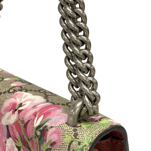 Auth GUCCI Dionysus/GG Blooms 421970 Beige Ebony Multi PVC Suede Shoulder Bag - Picture 10 of 15